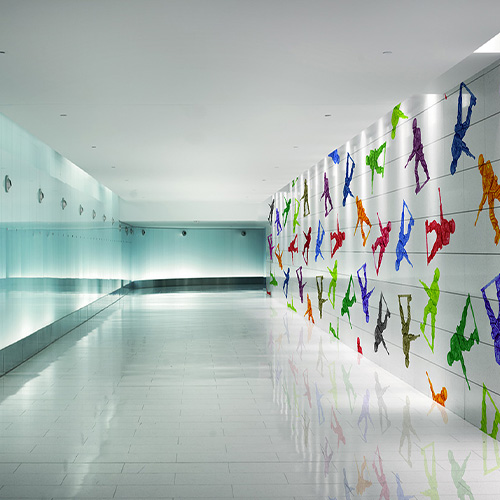 Wandbild für Flughafen, Bahnhof, Hafenkorridor